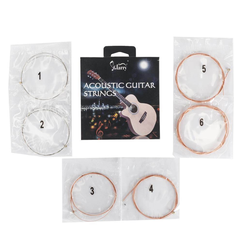 6pcs Stainless Steel Nylon String Guitar Strings Set for Acoustic Guitar