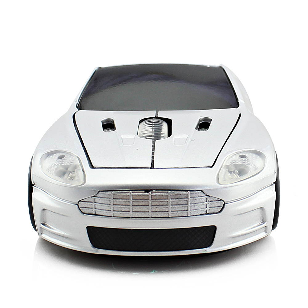 KuWFi Wireless Mouse Cool Sport Car Shape 2.4GHz 1600DPI Optical Cordless Mice with USB Receiver for PC Laptop