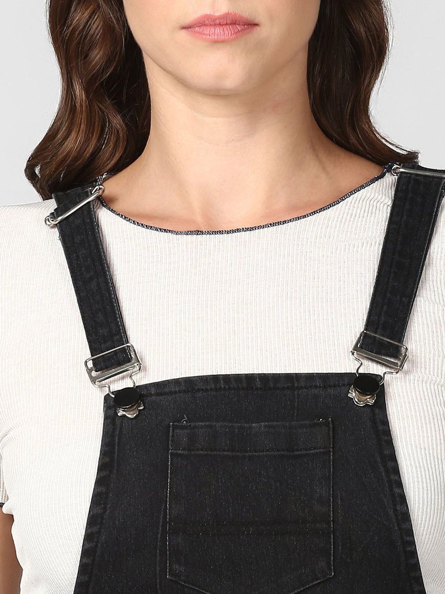 StyleStone Black Maxi Dungaree