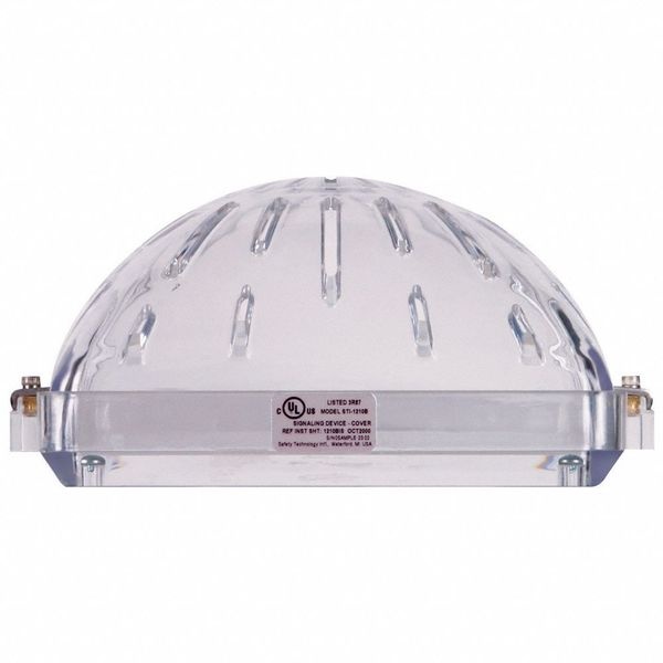 Audible/Strobe Guard, Polycarbonate, Flush
