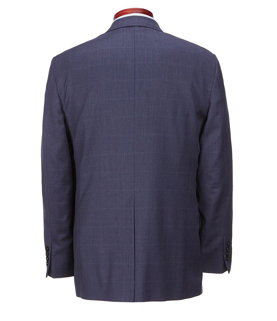 Ralph Ralph Lauren Classic Fit Blue Plaid Wool Suit