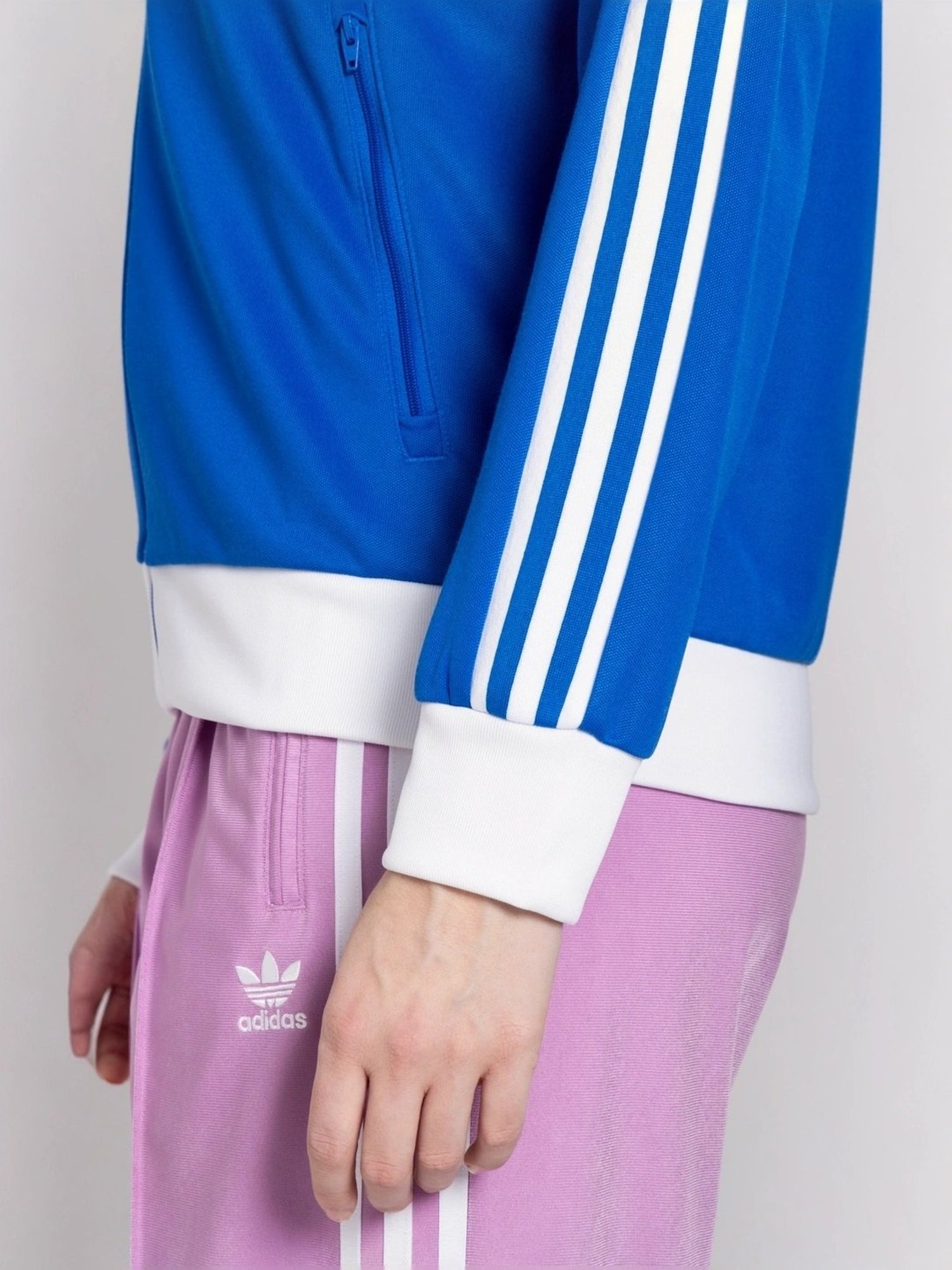Adidas Originals Blue Striped Sports Jacket
