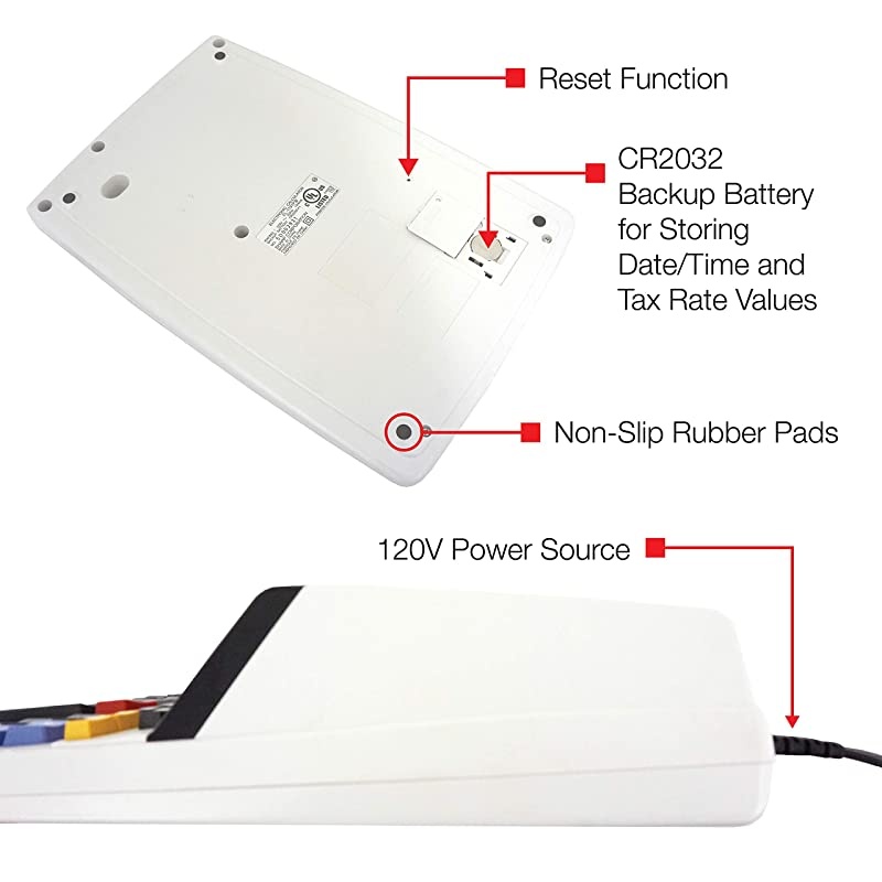 EL-1197PIII Heavy Duty Color Printing Calculator with Clock and Calendar
