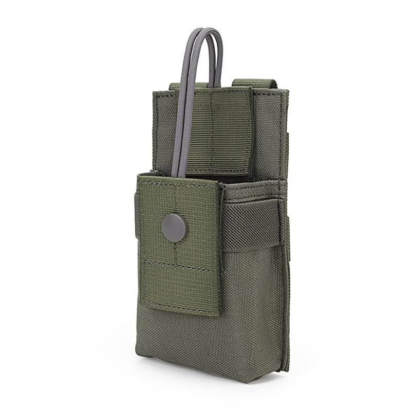 Tactical MOLLE Interphone Pouch Short Radio Holder Tactical Radio Holster Hunting Intercom Bag