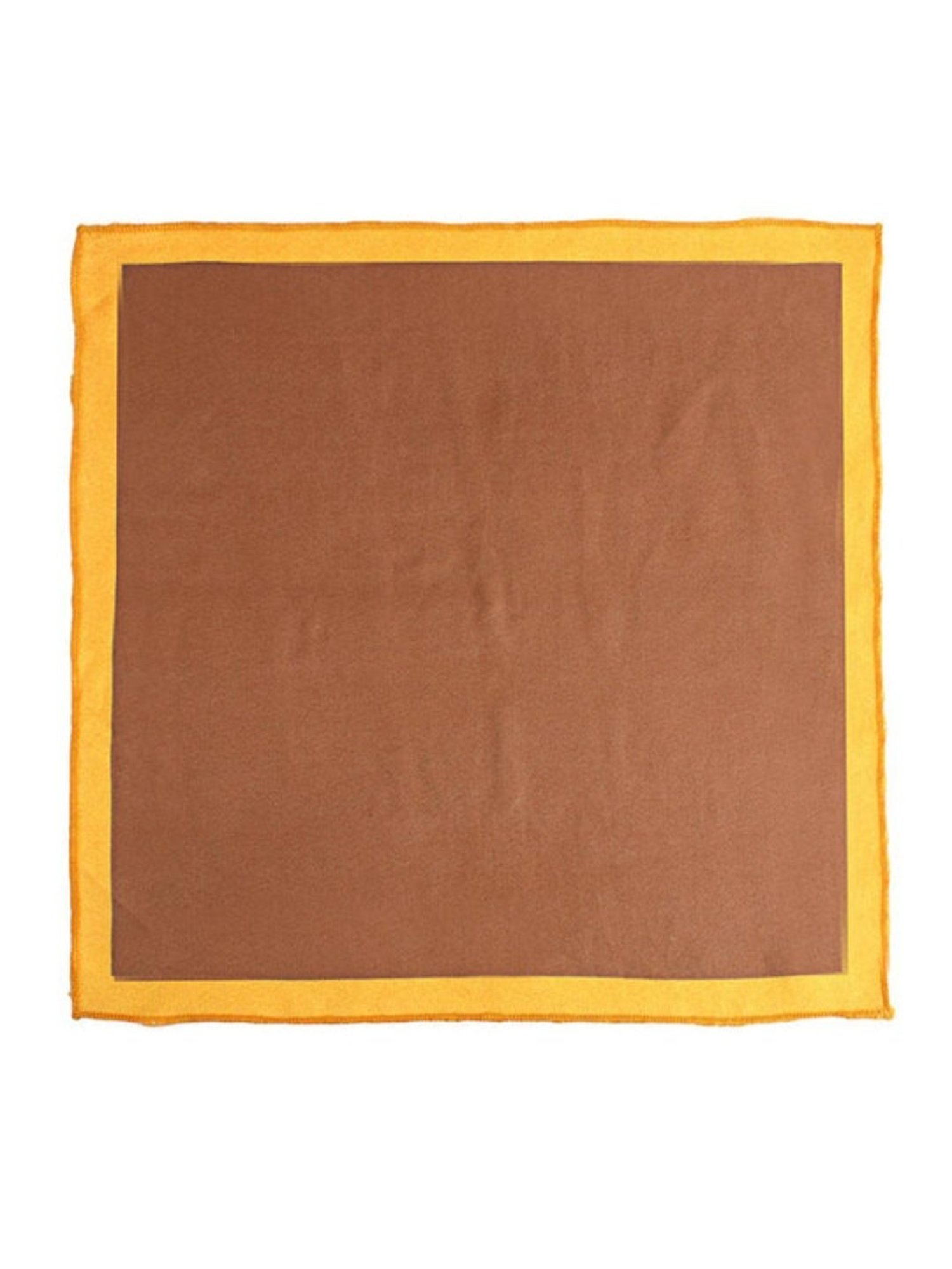 CHOKORE Brown Pocket Square