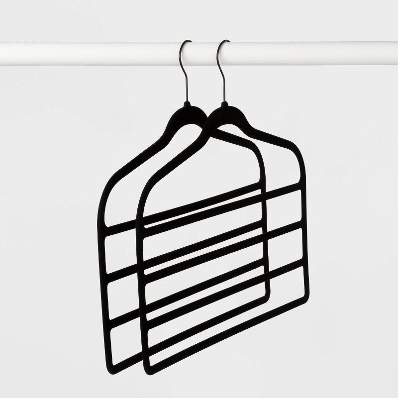 2pk 4 Bar Hanger Matte Hook Black - Made By Design™