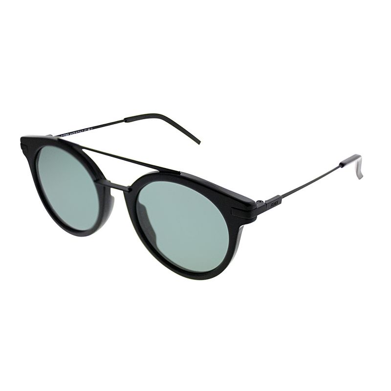 Fendi  807 QT Womens Round Sunglasses Black 49mm