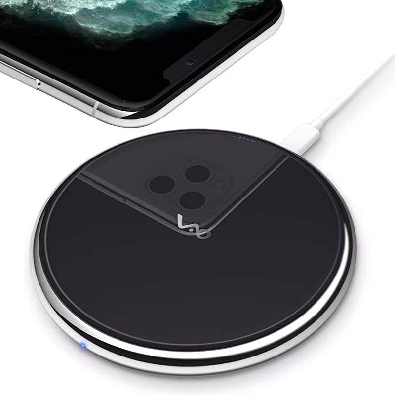 Wireless Charger, Qi Certified Fast Wireless Charging Pad Compatible with iPhone 11/11 Pro/11 Pro Max/S/XS Max/XR, 7.5W for iPhone X/8/8Plus, 10W for Samsung Galaxy Note 8 S7 S8 S9