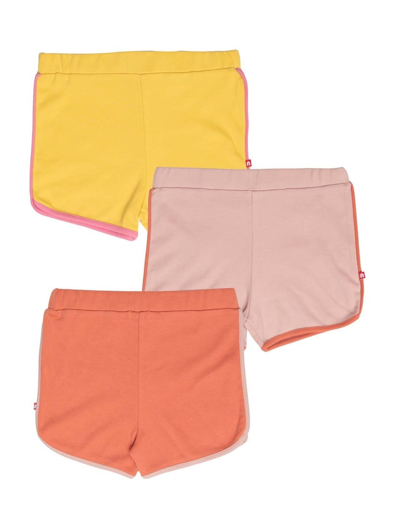 Nino Bambino Kids Multicolor Cotton Regular Fit Shorts (Pack of 3)