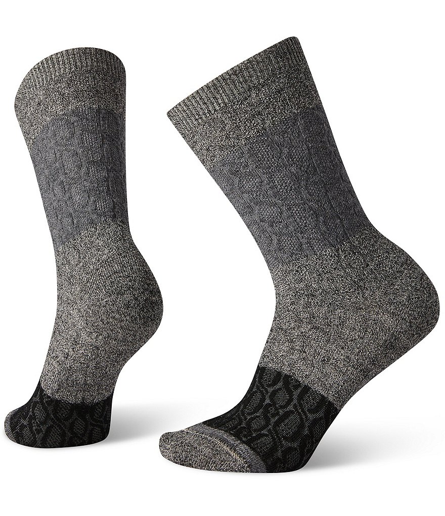 SmartWool Women's Color Block Cable Crew Socks