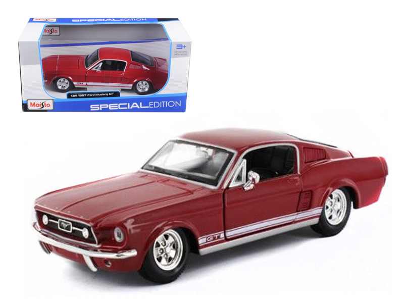 1978 Ford Mustang II King Cobra Dark Brown Metallic with Orange and Gold Hood Stripes 1/18 Diecast Model Car by Greenlight
