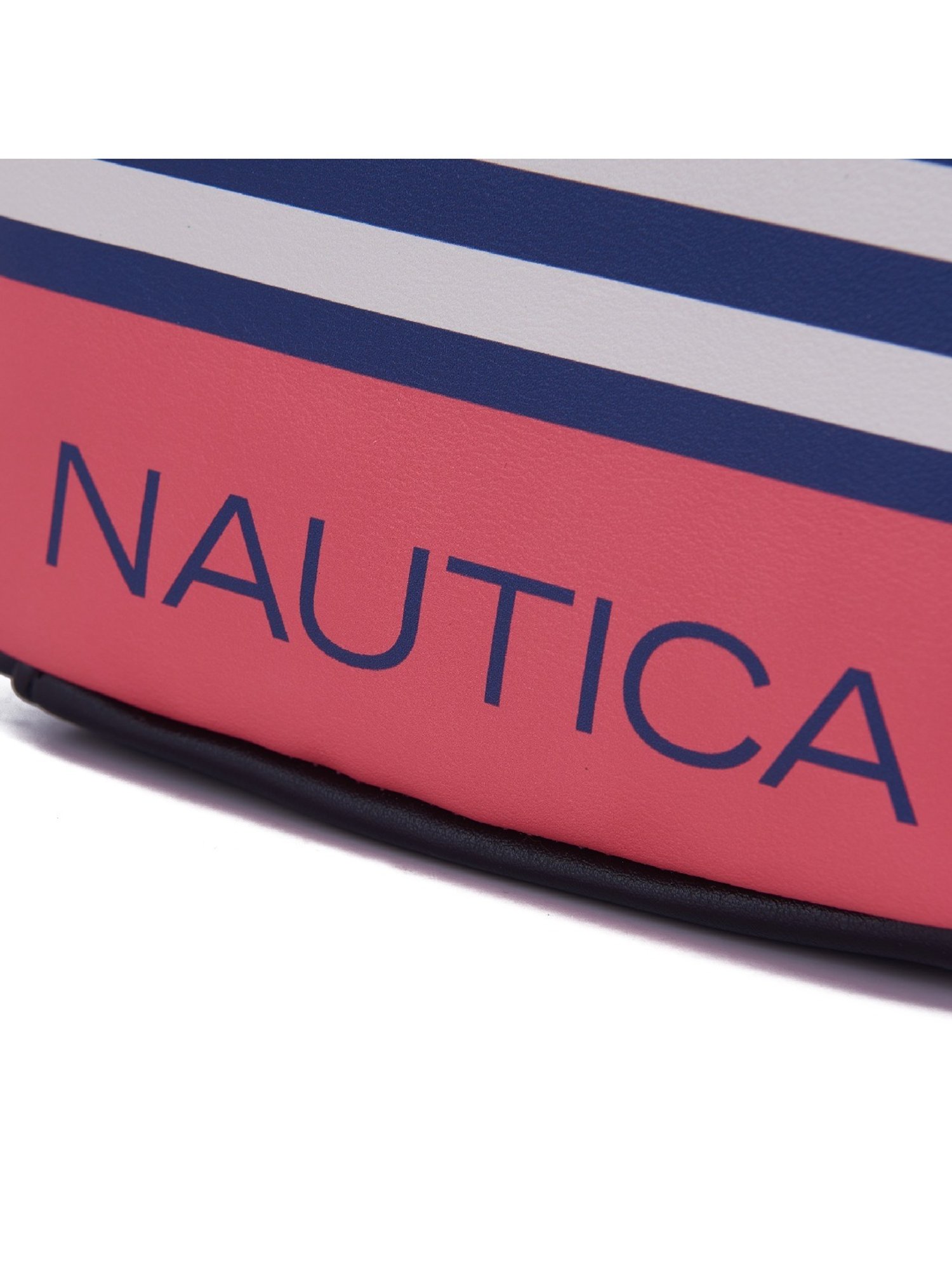 Nautica Black Striped Medium Sling Handbag