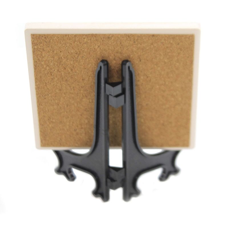 Animal 4.0" Cat Nine Lives Coaster With Easel Sjt Enterprises  -  Coasters