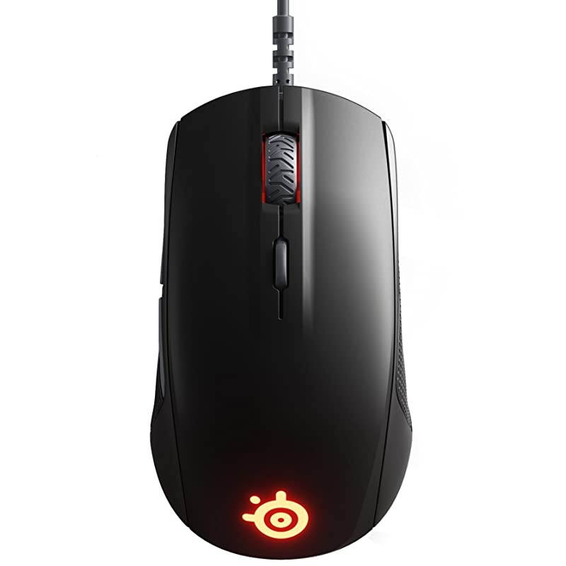 Rival 110 Gaming Mouse 7200 CPI TrueMove1 Optical Sensor Lightweight Design RGB Lighting
