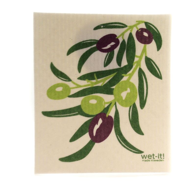 Swedish Dish Cloth 7.75" Delicious Fruit Set/4 Absorbent Cleaning Cloth Strawberry Grape  -  Dish Cloth