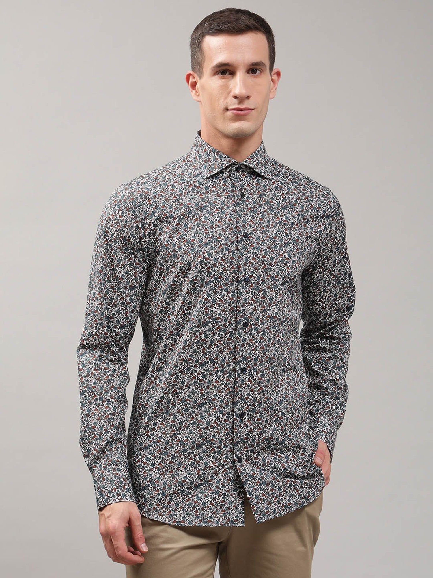 Matinique Multicolor Regular Fit Printed Cotton Shirt