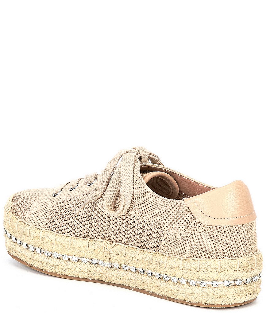 Chelsea & Violet Vltna Lace-Up Flatform Espadrille Sneakers