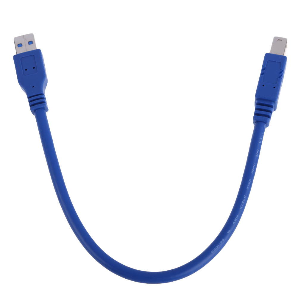 0.3M USB3SAB3 SuperSpeed Male USB 3.0 Type-A to USB 3.0 Type-B Data Cable Black