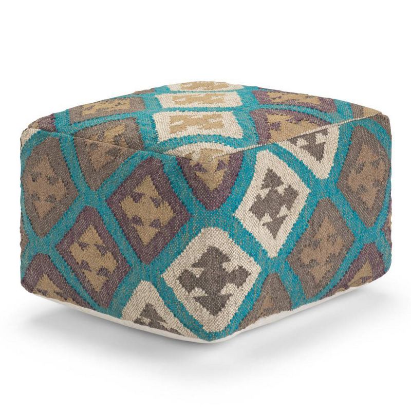 Alba Square Moroccan Inspired Pouf - WyndenHall