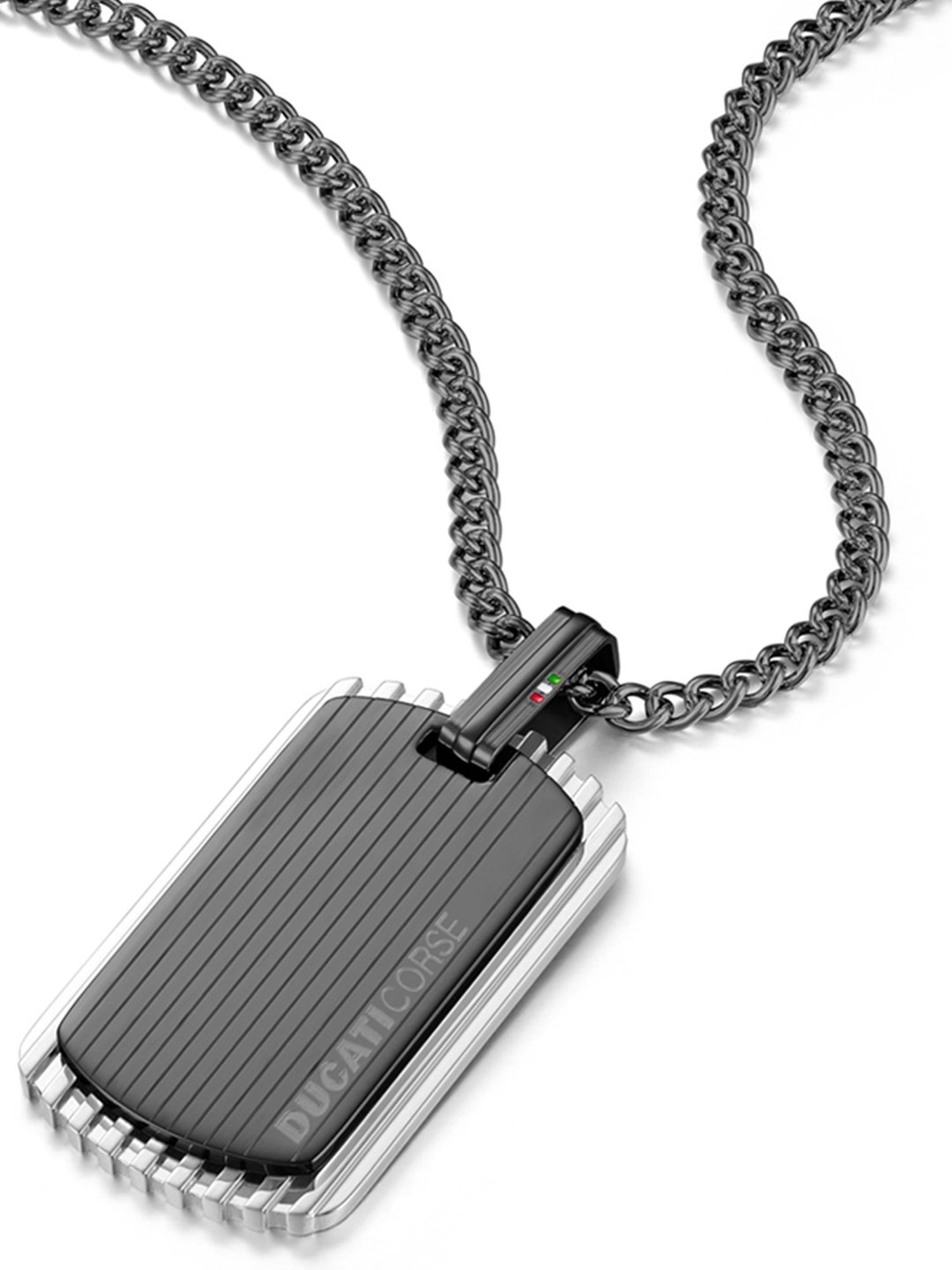 Ducati Corse Duo Grey Necklace for Men's - DTAGN0001001