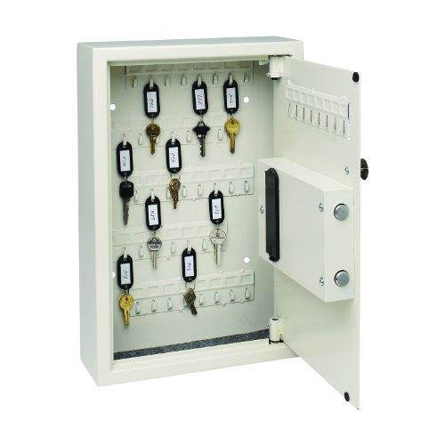SteelMaster Electronic Key Safe 48-Key Steel Sand 11 3/4 x 4 x 17 3/8 20101