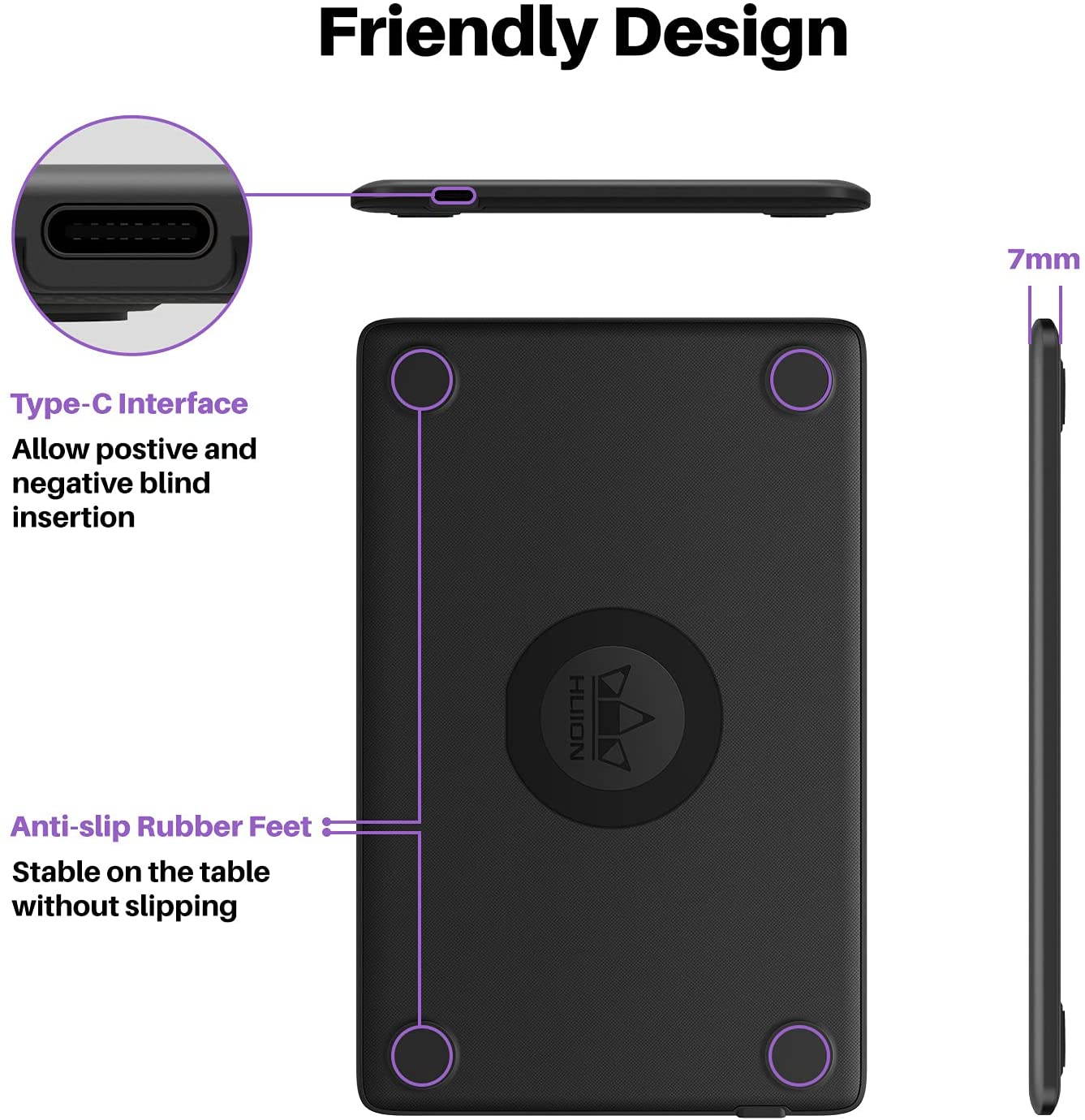 HUION H420X OSU Tablet Graphic Drawing Tablet with 8192 Levels Pressure Battery-free Stylus, 4.17x2.6 inch Digital Drawing Tablet Compatible with Chromebook/Window/Mac/Android for OSU, Online Teaching