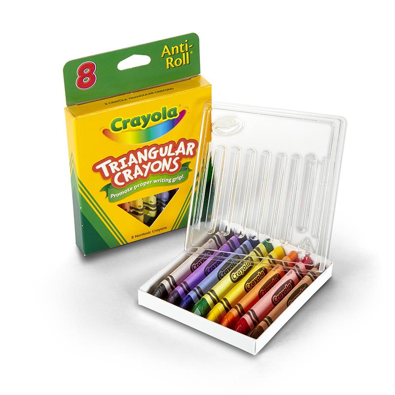 Crayola Triangular Crayons 8 Colors/Box 524008