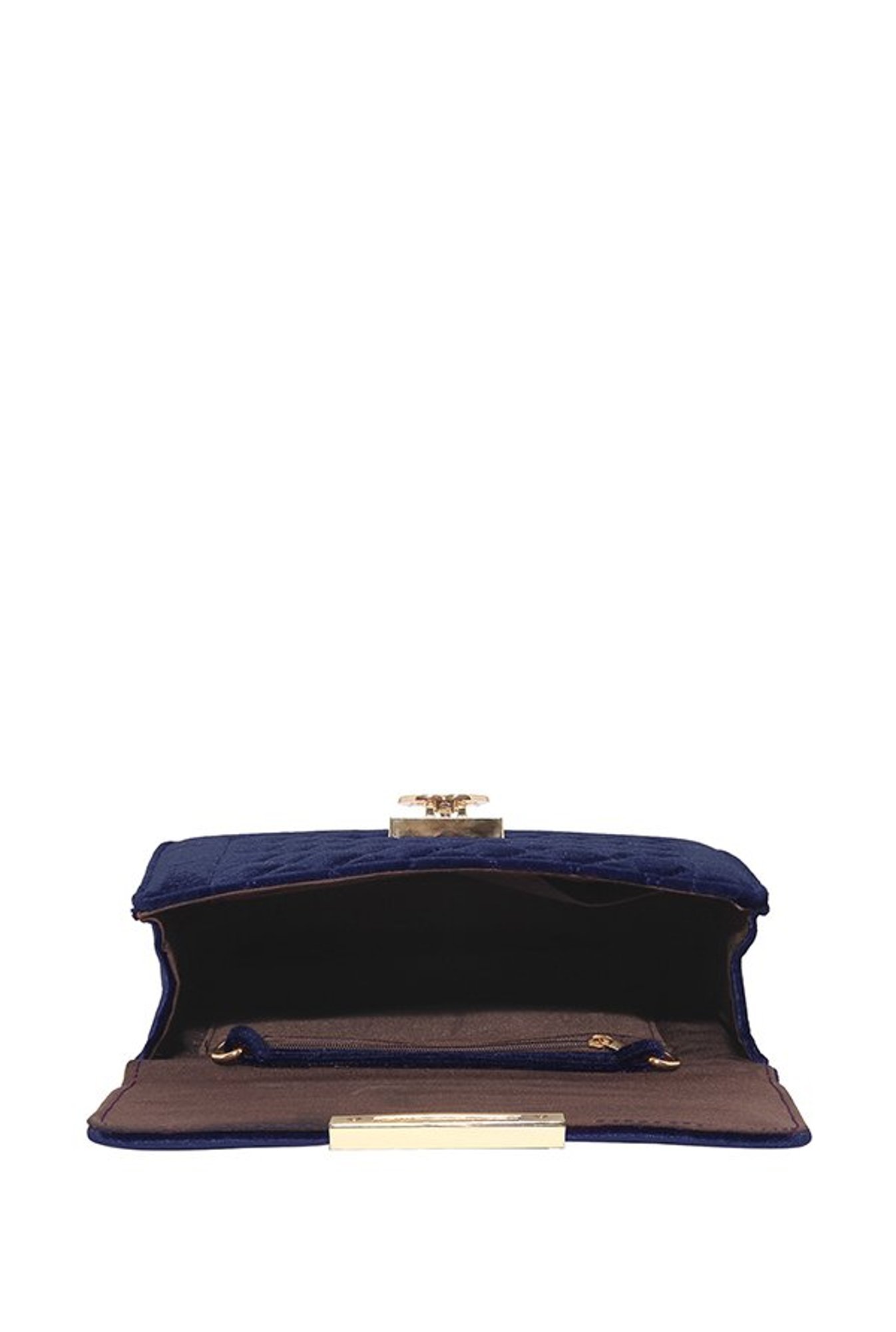 Lino Perros Navy Textured Quilted Sling Bag