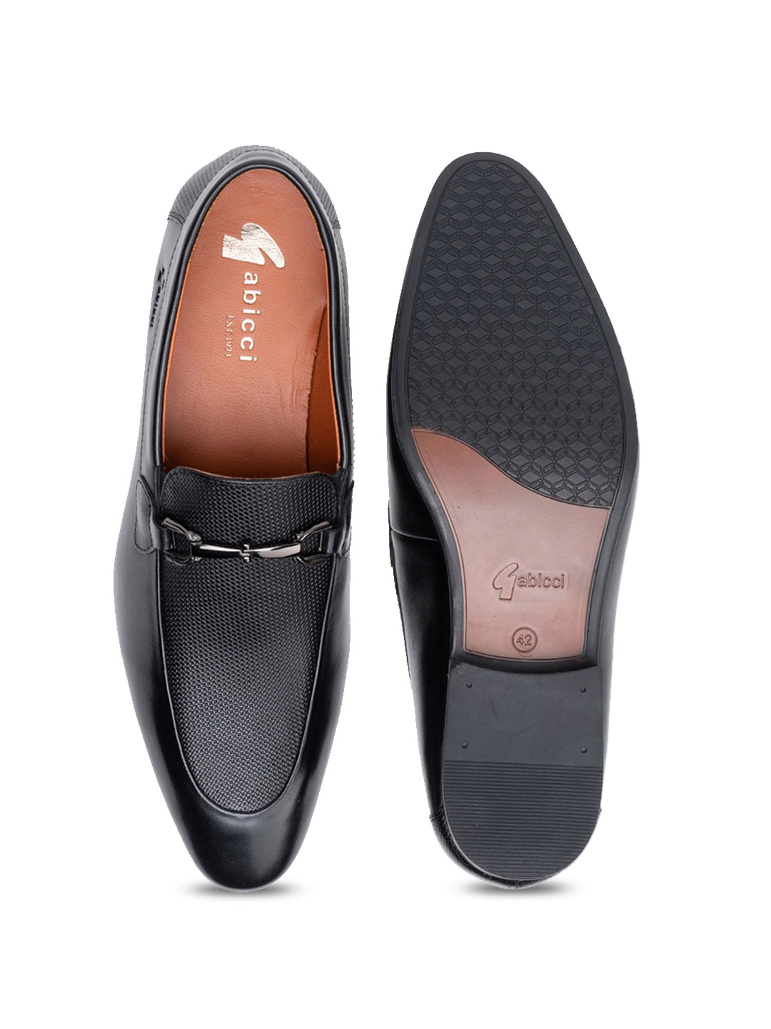 Gabicci Men's Kiwi G Black Formal Loafers