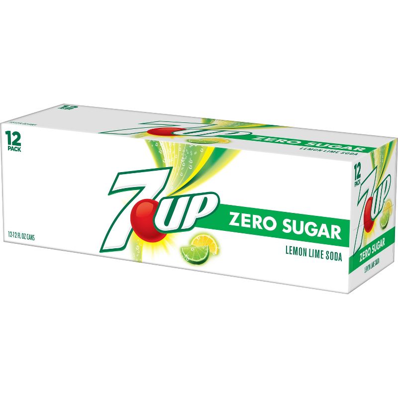 7UP Zero Sugar Soda - 12pk/12 fl oz Cans