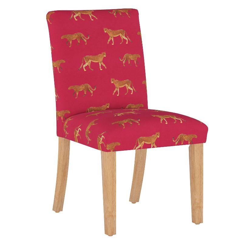 Dining Chair Cheetah Walk Raspberry - Skyline Furniture