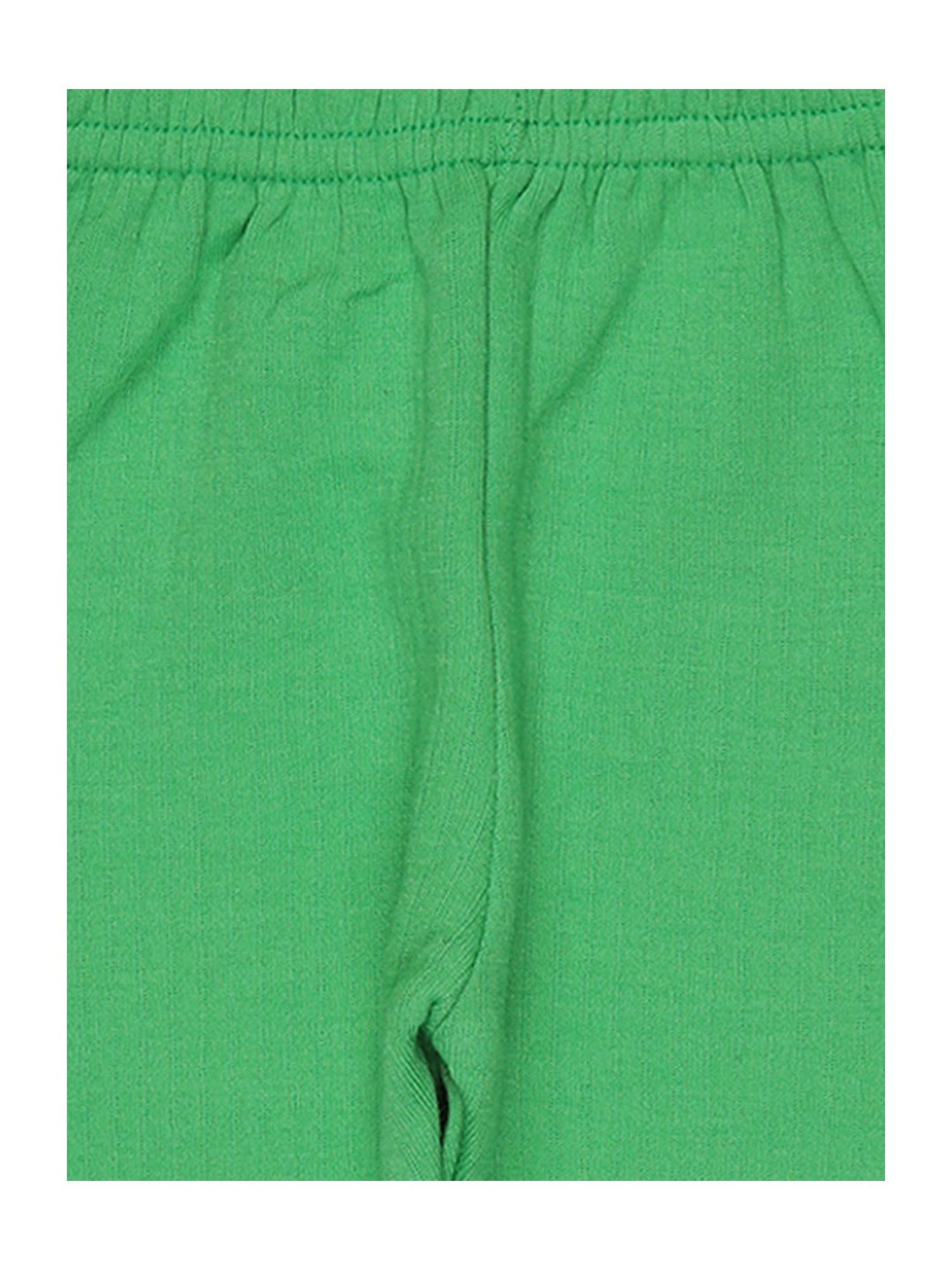 Bodycare Kids Green Solid Full Sleeves T-Shirt with Pants