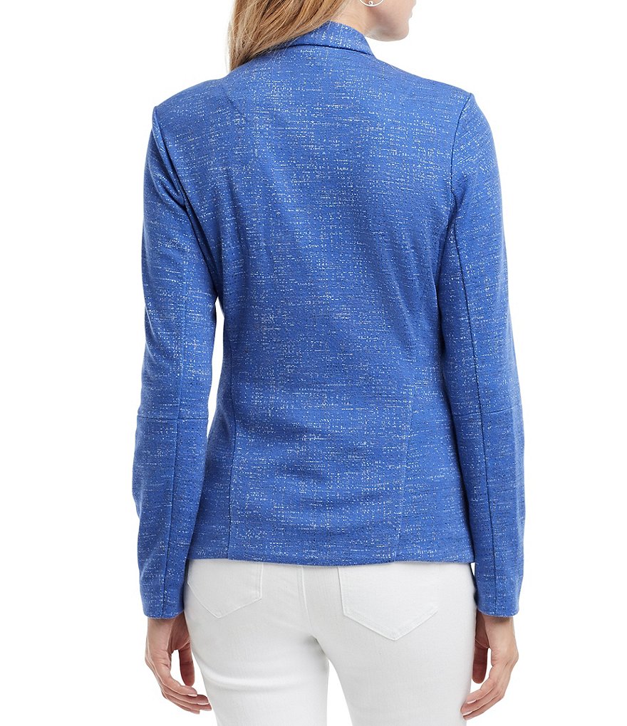 NIC + ZOE Milly Notch Lapel Snap Front Pocket Jacket