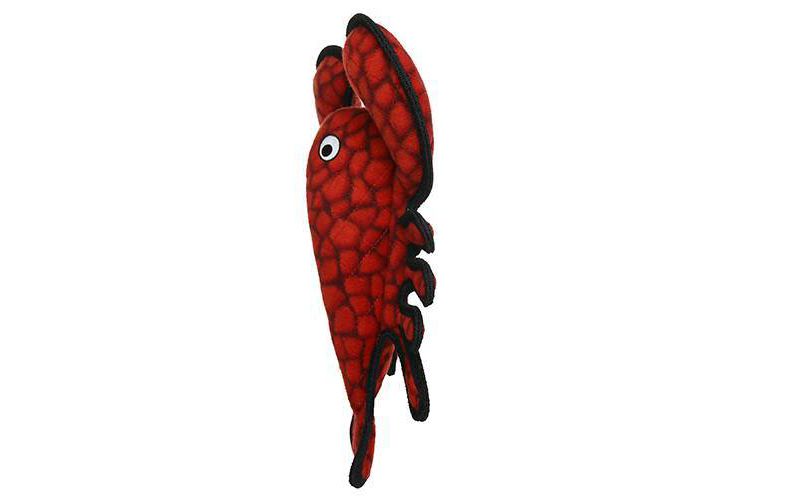 Tuffy Ocean Creature Lobster Dog Toy - Red
