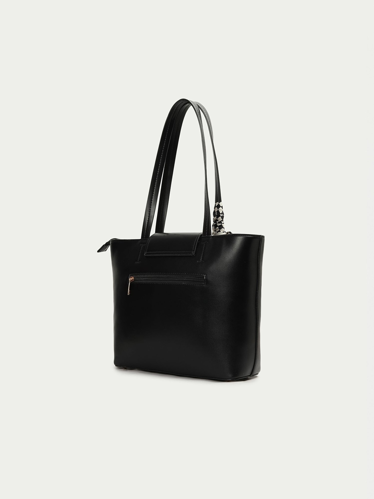 Code by Lifestyle Black Solid Shoulder Handbag