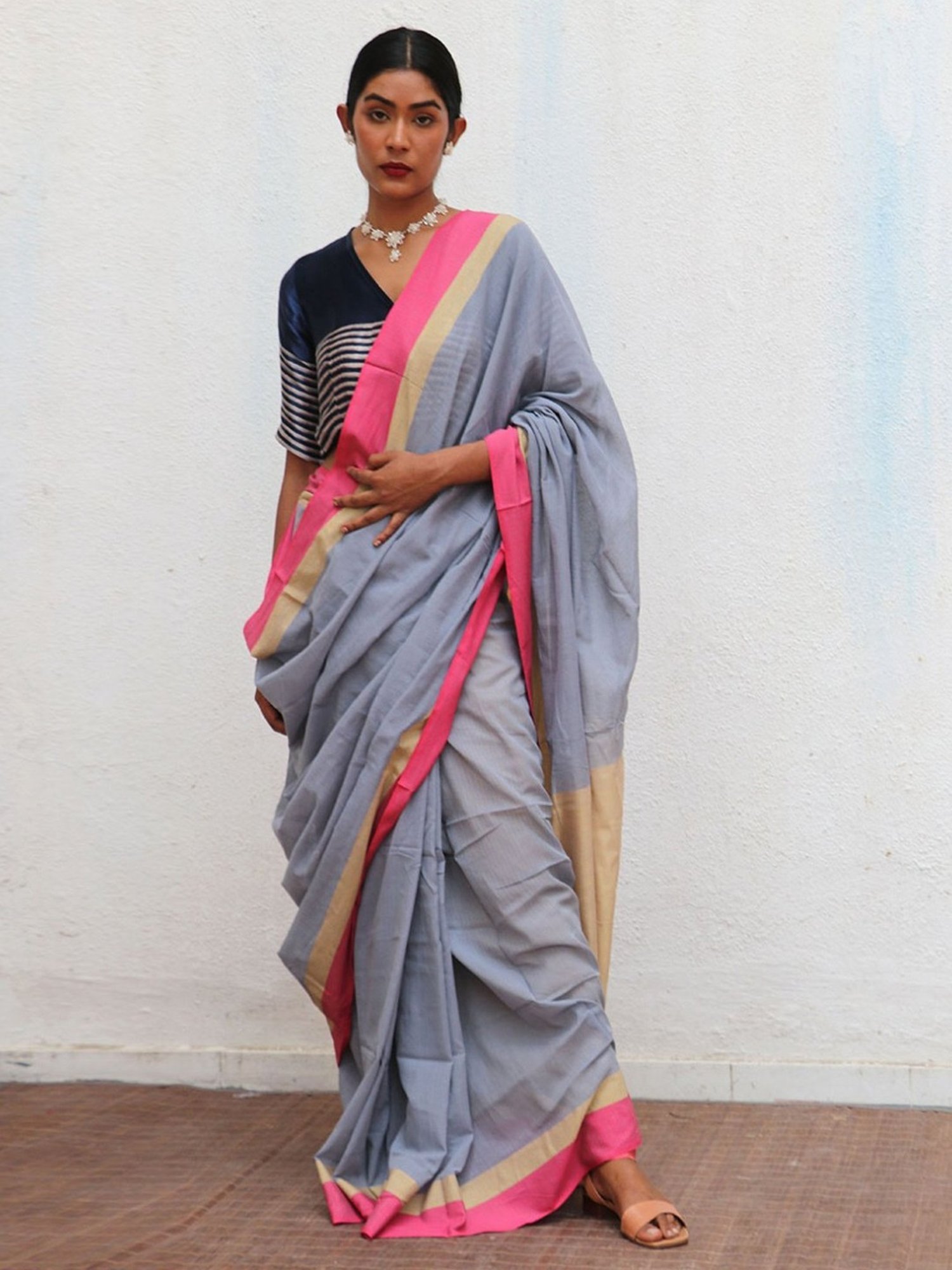 Chidiyaa Multicolor Holika Fiza Handwoven Cotton Saree