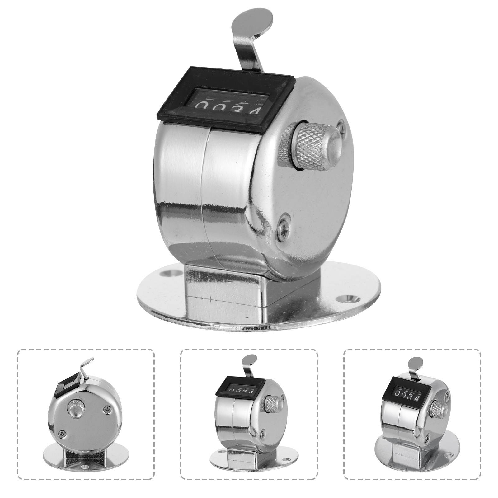 1pc Mechanical Metal Counter Tool Mechanical Practical Counting Tool Tally Clicker