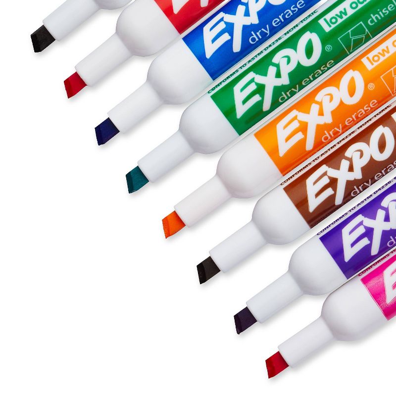 EXPO Dry Erase Marker, Chisel Tip, 8ct - Multicolor