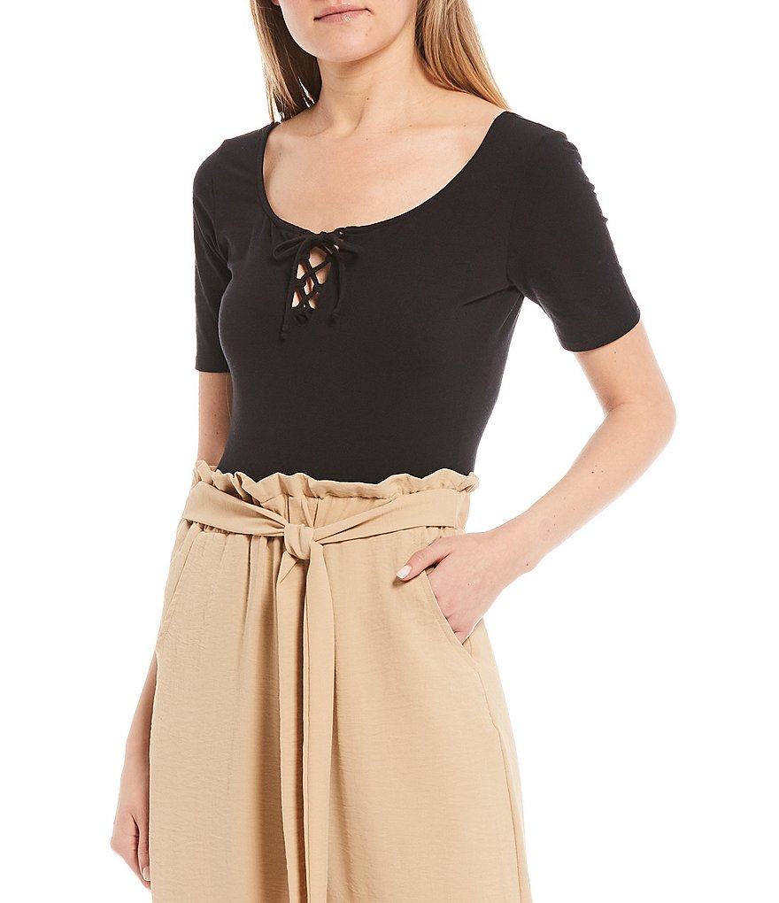 Evolutionary Lace-Up Bodysuit