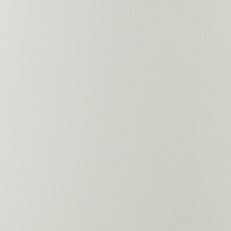 Springcrest White Linen Medium Drum Lamp Shade 15" Top x 16" Bottom x 11" High (Spider) Replacement with Harp and Finial