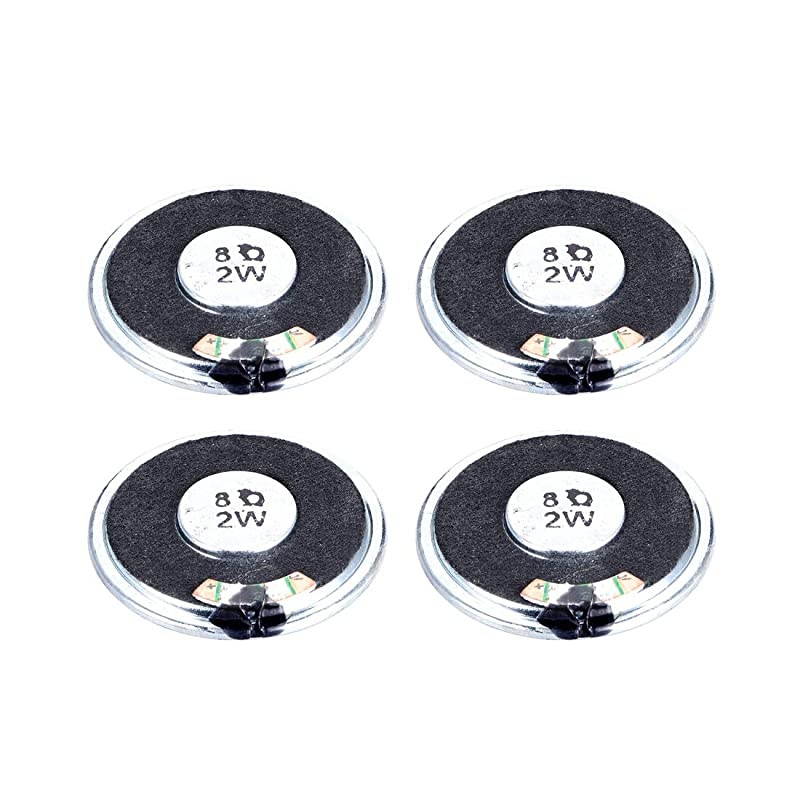 2W 8 Ohm DIY Speaker 40mm Round Shape Replacement Loudspeaker 4pcs