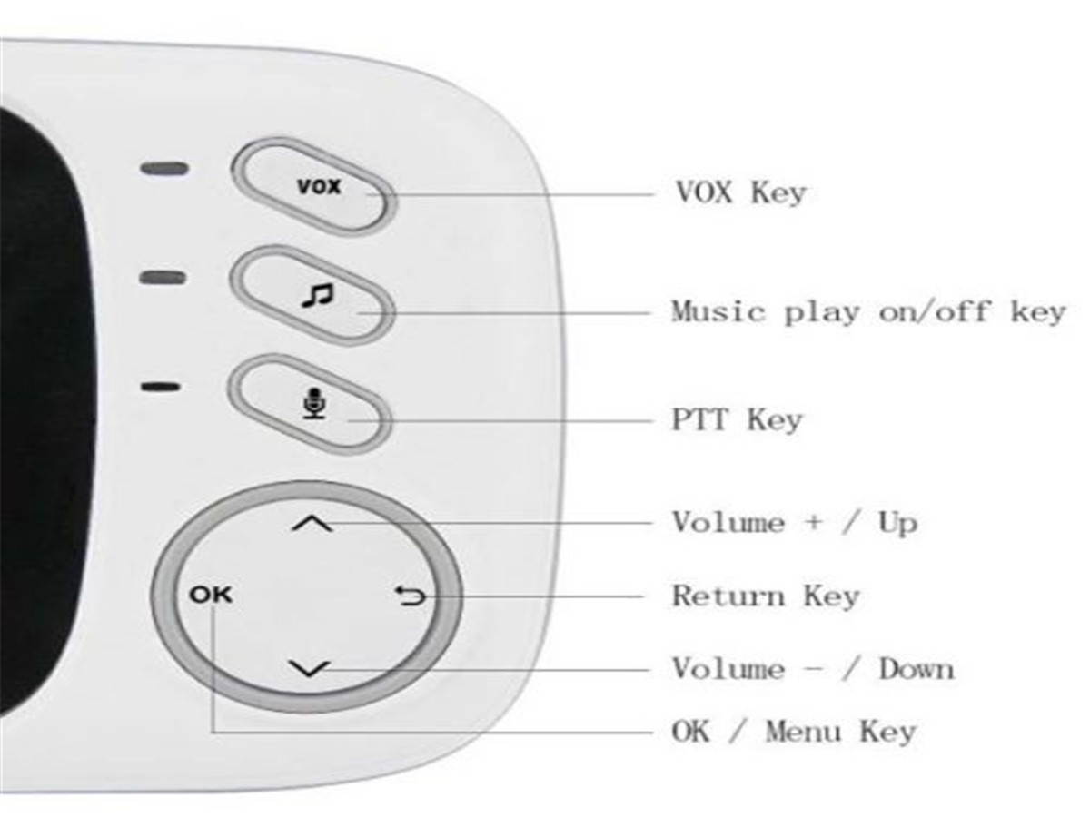 Wireless baby monitor D&Z VB603 supports baby voice intercom (wireless-white)