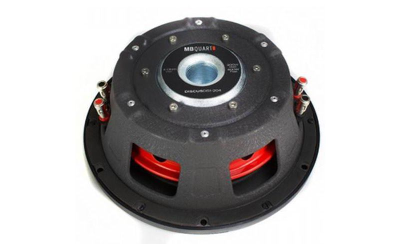 MB Quart DS1-204 8 Inch 400 Watt MAX 200 Watt RMS 4 Ohm Dual Voice Coil, Shallow Slim Subwoofer Speaker Pair for Car Audio Sound System