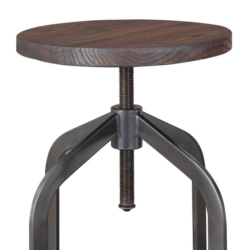 Court Adjustable Backless Barstool Brown - Picket House Furnishings