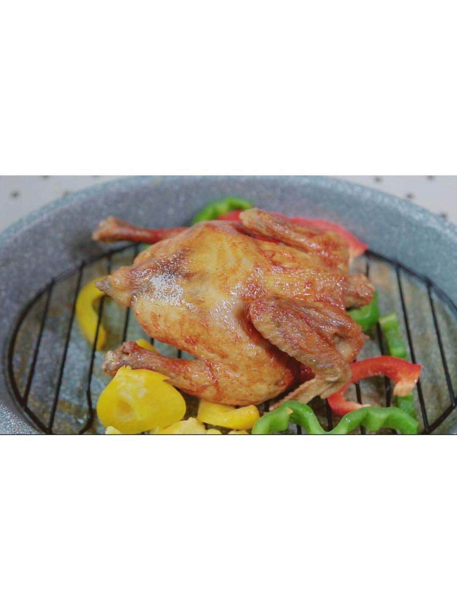 Femora Carbon Steel Non Stick Roaster Pan with Steel Rack - Set of 2