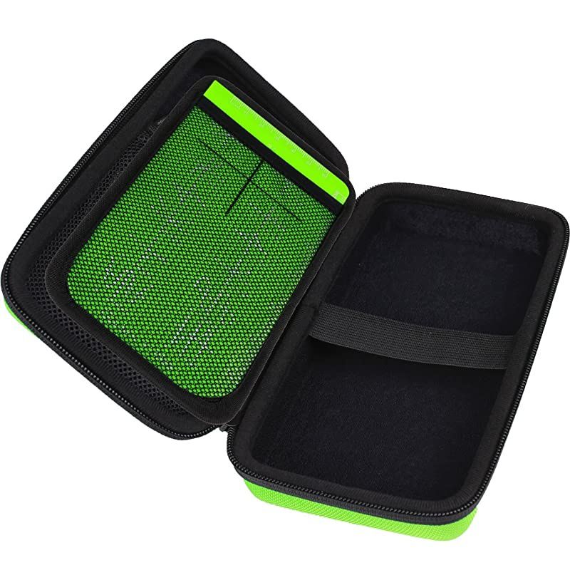 Hard Travel Case for TI-83 Plus, TI-84 Plus, TI-84 Plus Color Edition, TI-89 Titanium, TI-Nspire CX&CX CAS,HP50G Graphing Calculators + 's Essential Calculator Accessory Kit, Green