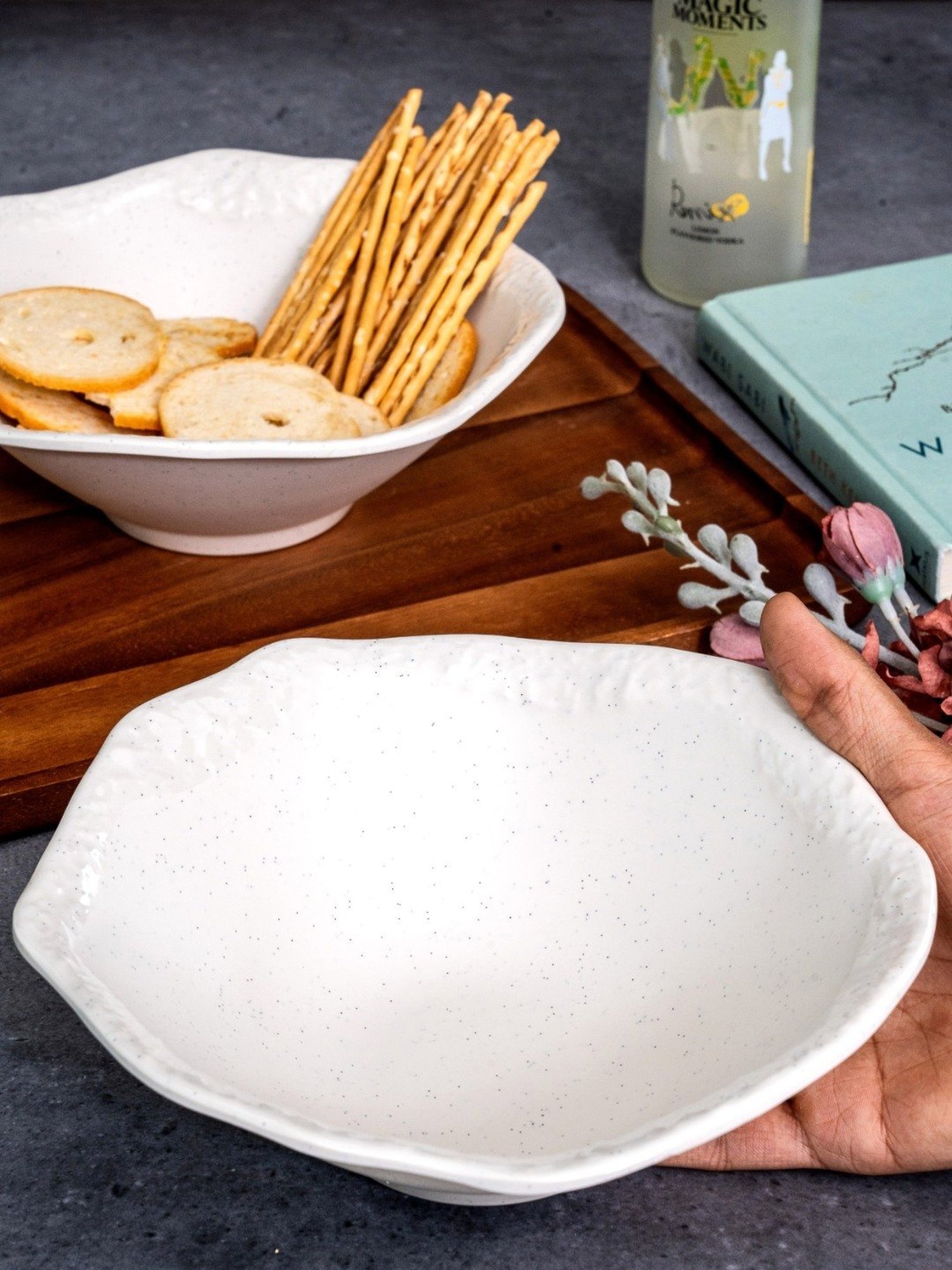 Stehlen White Melamine Primer Bowl - Set of 2