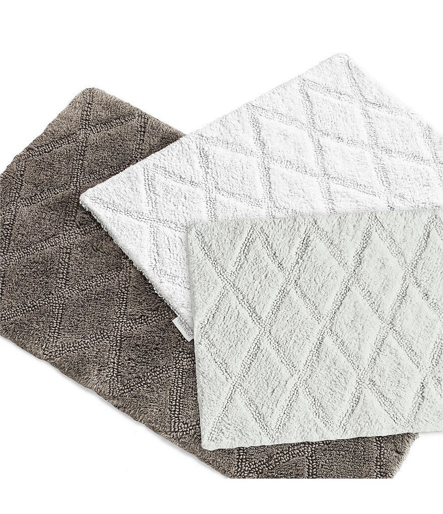 Vera Wang Tufted Diamond Reversible Bath Rug 2-Piece Set