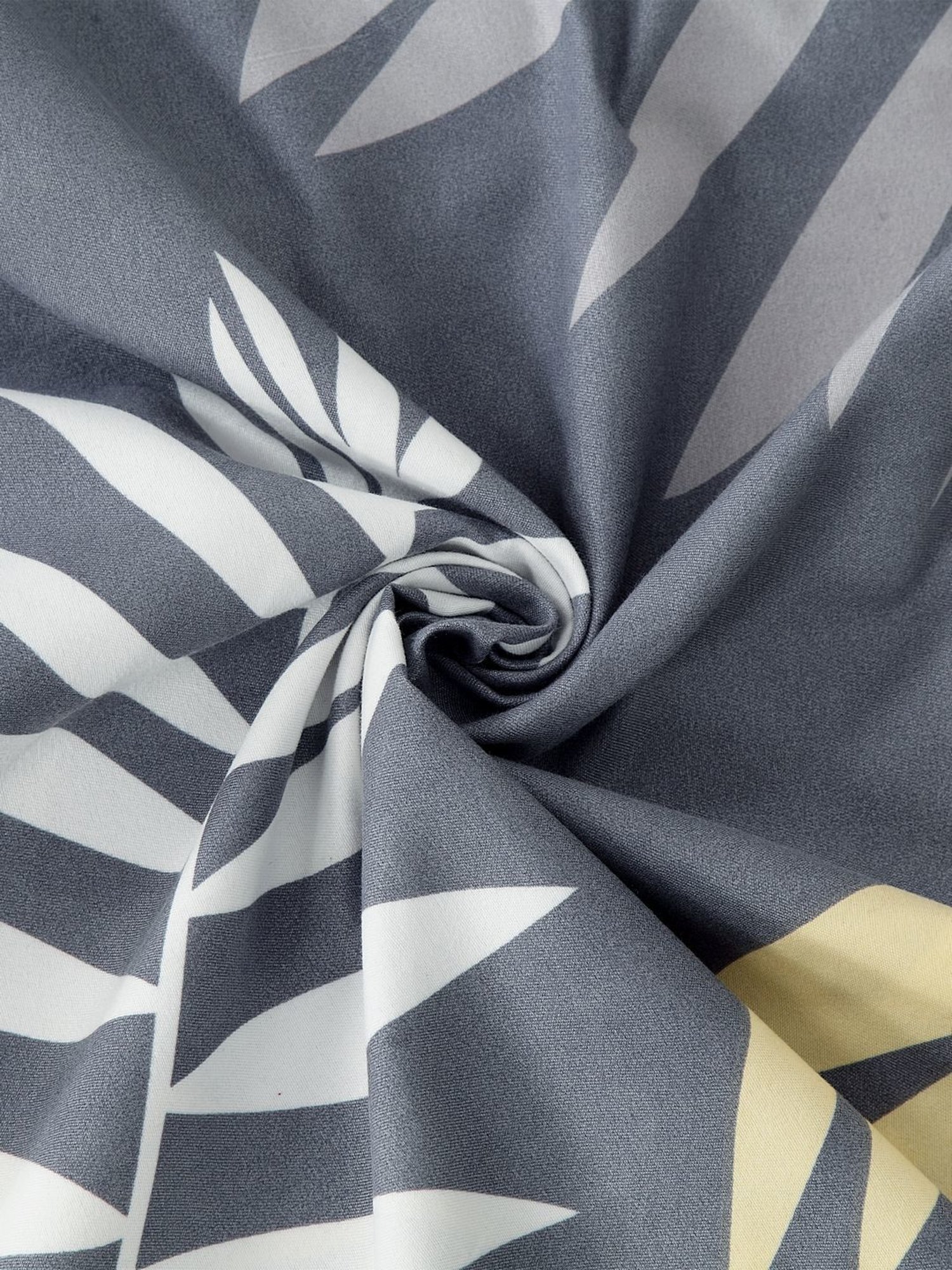 Klotthe Printed Beige 210 TC Cotton Blend King 2 Bed Sheets with 4 Pillow Covers