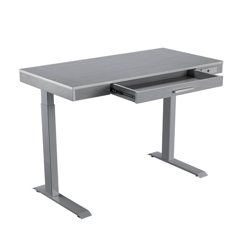 47" Adjustable Desk Gray - Home Essentials